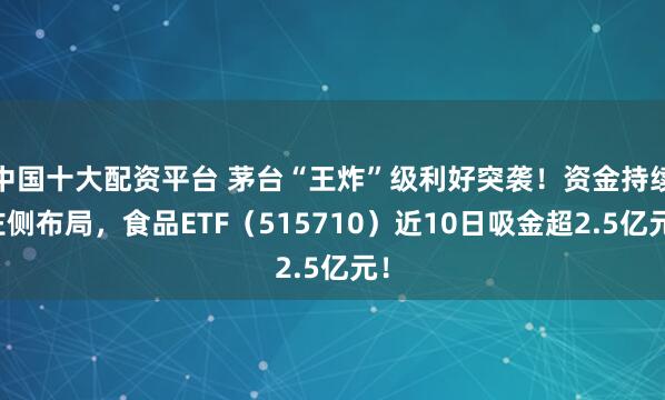 中国十大配资平台 茅台“王炸”级利好突袭！资金持续左侧布局，食品ETF（515710）近10日吸金超2.5亿元！