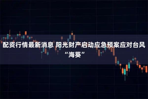 配资行情最新消息 阳光财产启动应急预案应对台风“海葵”